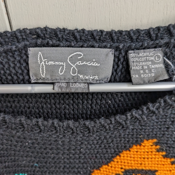 80's Jimmy Garcia Hand Loomed Sweater - Picture 3 of 5
